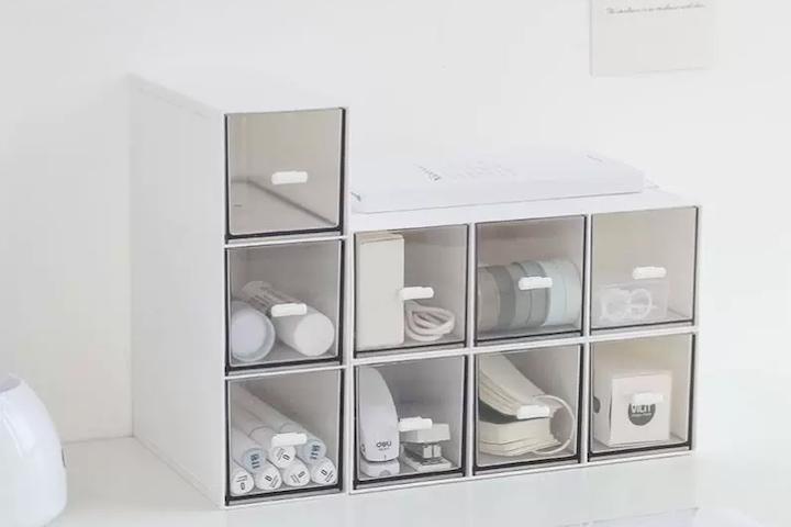 가로세로 서랍 정리함 다용도 미니서랍 책상 화장품 정리 투명 수납함 3colors