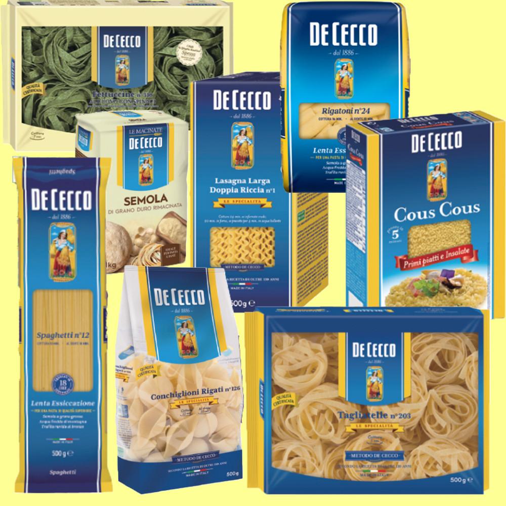 데체코 파스타 스파게티 면 모음 링귀니 라자냐 페투칠레 페투치네 리가토니 듀럼밀 세몰리나