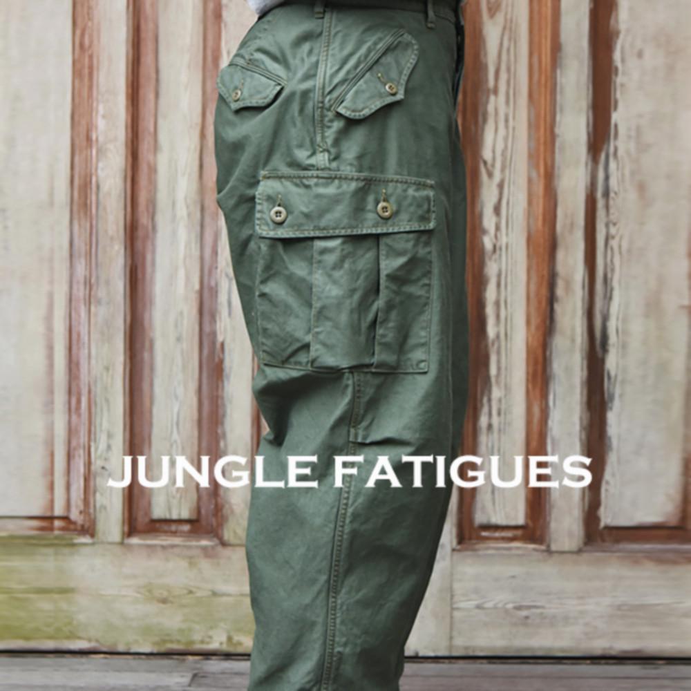 프리휠러스 정글 퍼티그 트로피컬 트라우져 밀리터리 카고 팬츠 올리브 그린