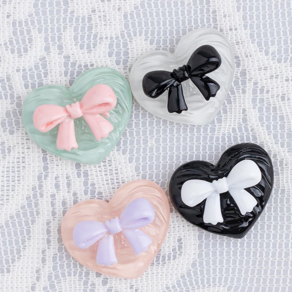 하트 리본 파츠 데코덴 폰케이스 탑로더 꾸미기 재료 B-D075