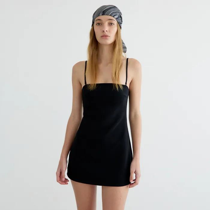 [사은품] Ribbed Onepeice Swimsuit (Black, White)