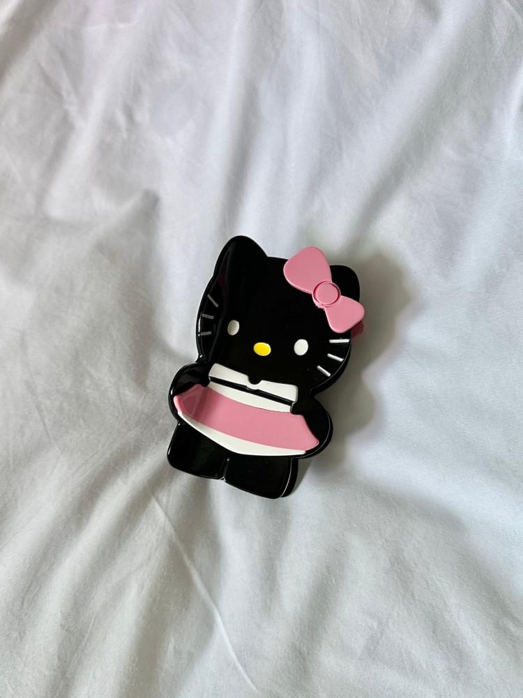 kitty hair clip / 키티 헤어 집게 핀 (3 color)