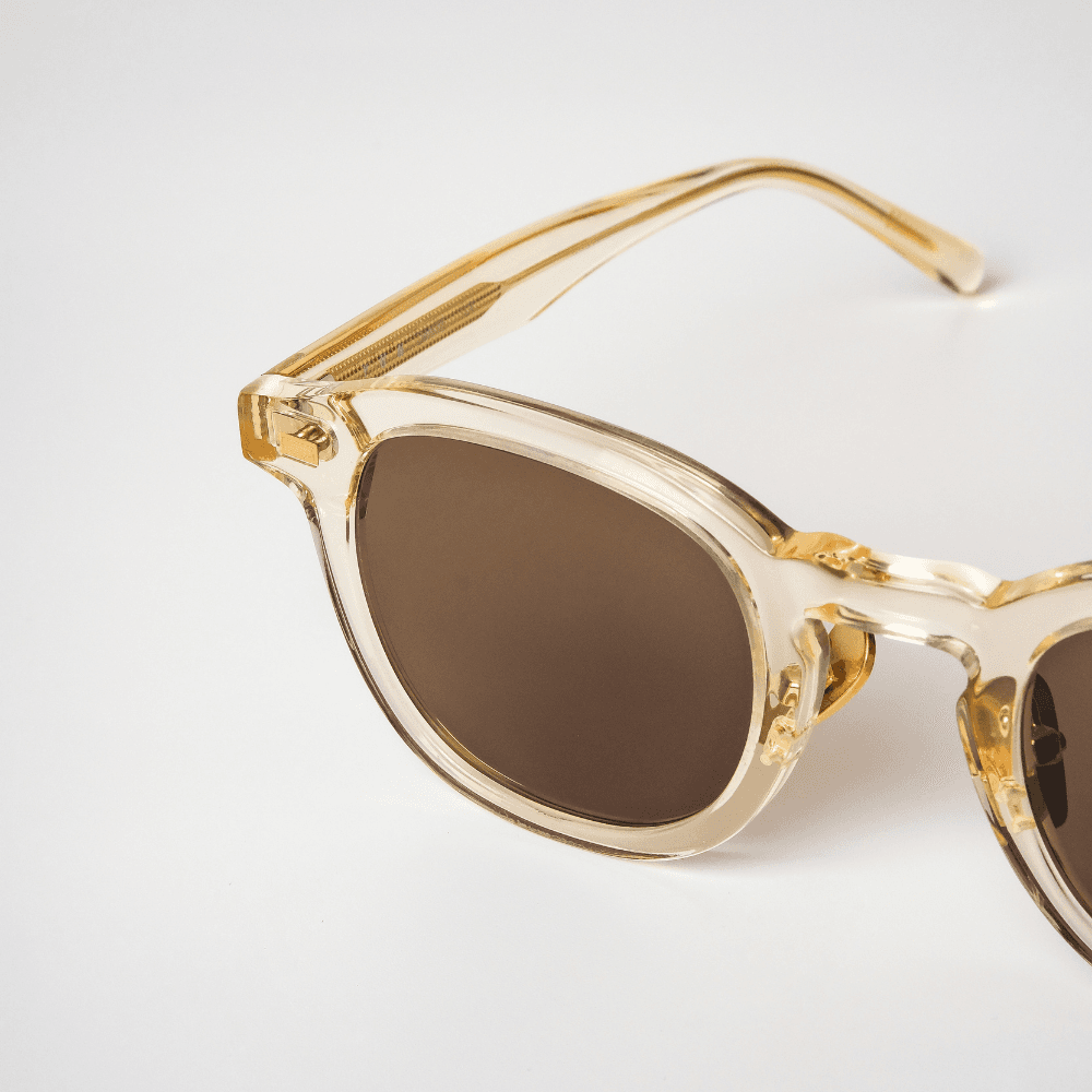 Dante Yellowish Quartz / Brown 뿔테 선글라스