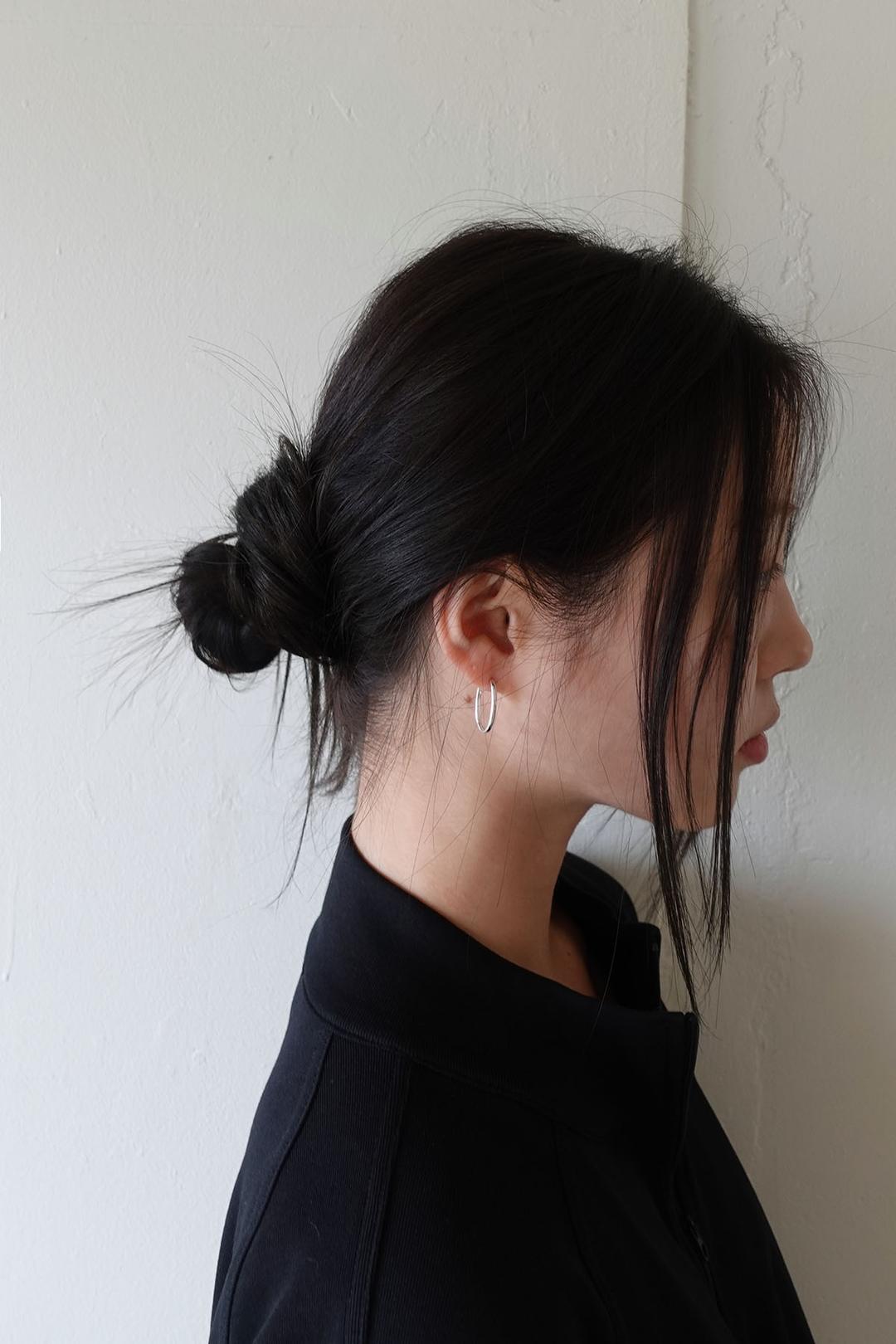 Oval ring earrings -2C