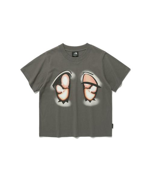 BIG EYES TEE_CHARCOAL(NG2EMFT528A)