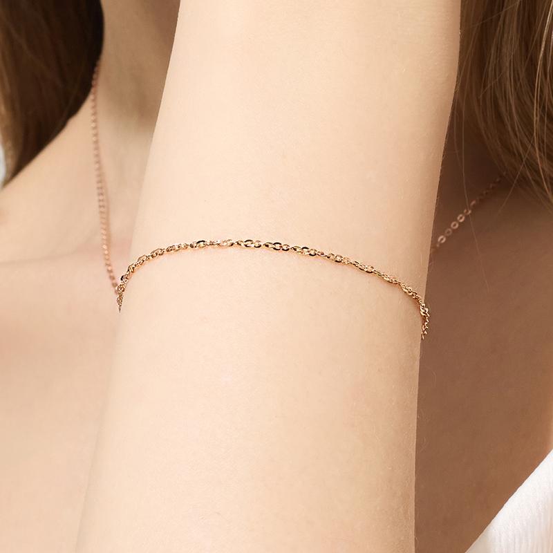 14k 18k 트리아 체인 팔찌