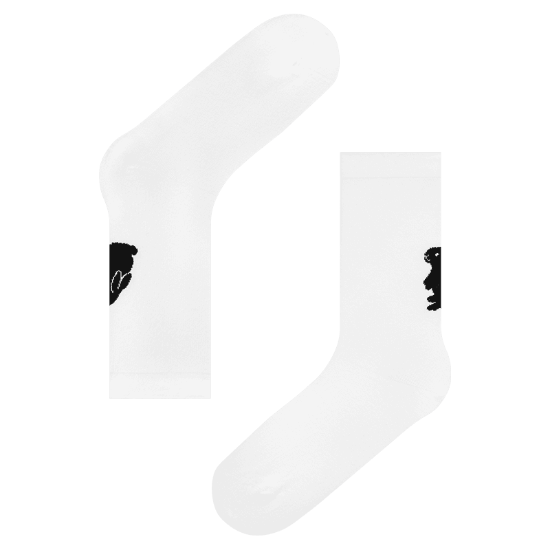 KBP X SOCKSTAZ Little Bunnies White Socks  리틀 버니즈 화이트 양말