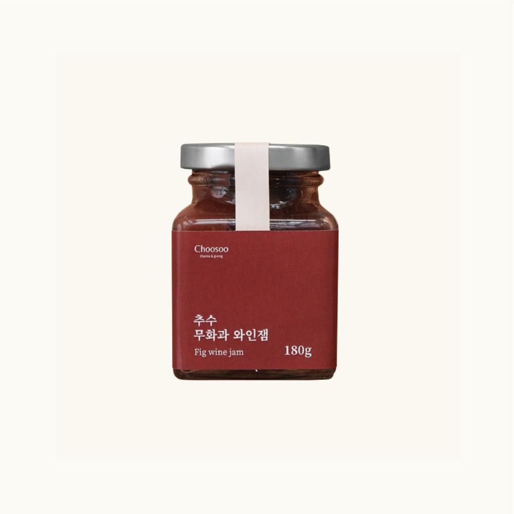 추수 무화과 와인 잼 180g 무설탕 스프레드 저칼로리잼 과일잼