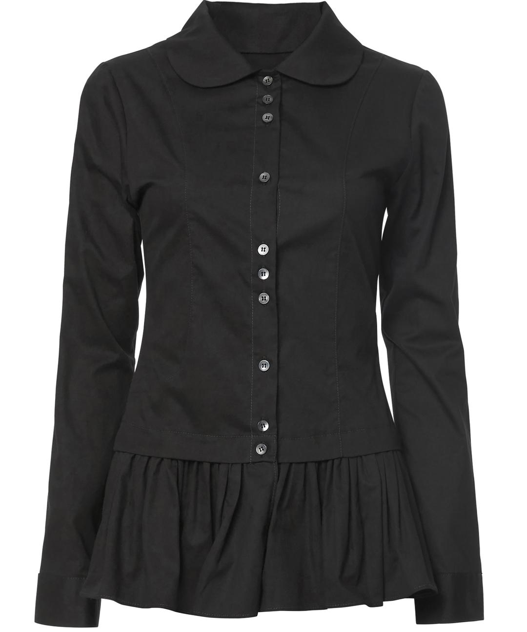 Dani Frill Shirts (FL-188_Black)