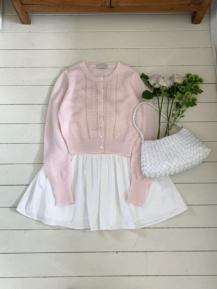 [💰갓성비/벚꽃룩🌸] 일랑 펀칭 가디건