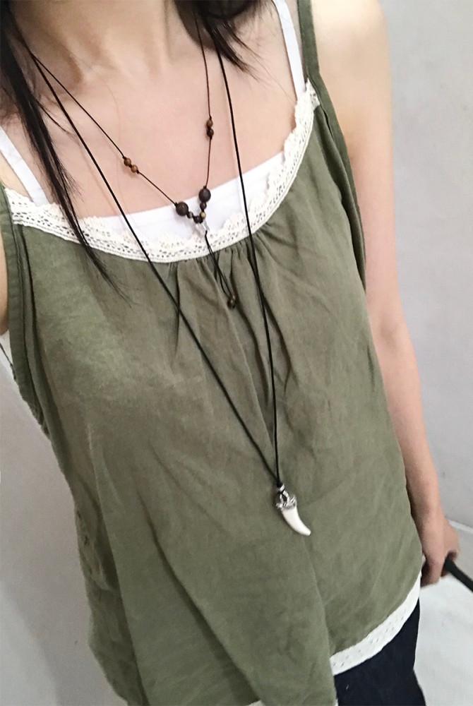 [히니츠키] 레이어드 모리걸 린넨 나시