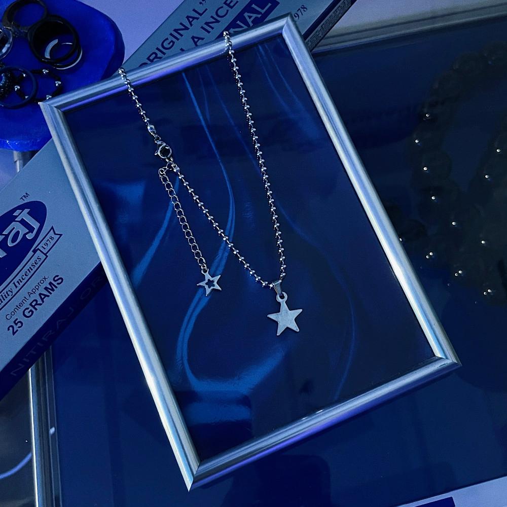 [써지컬스틸] 베이직 스타 목걸이_ Basic star necklace