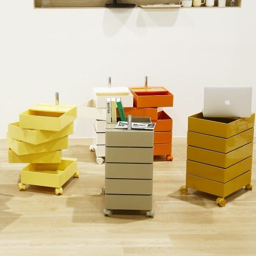 밀리 회전서랍 보비 마지스 이동식 수납장 5단 트롤리