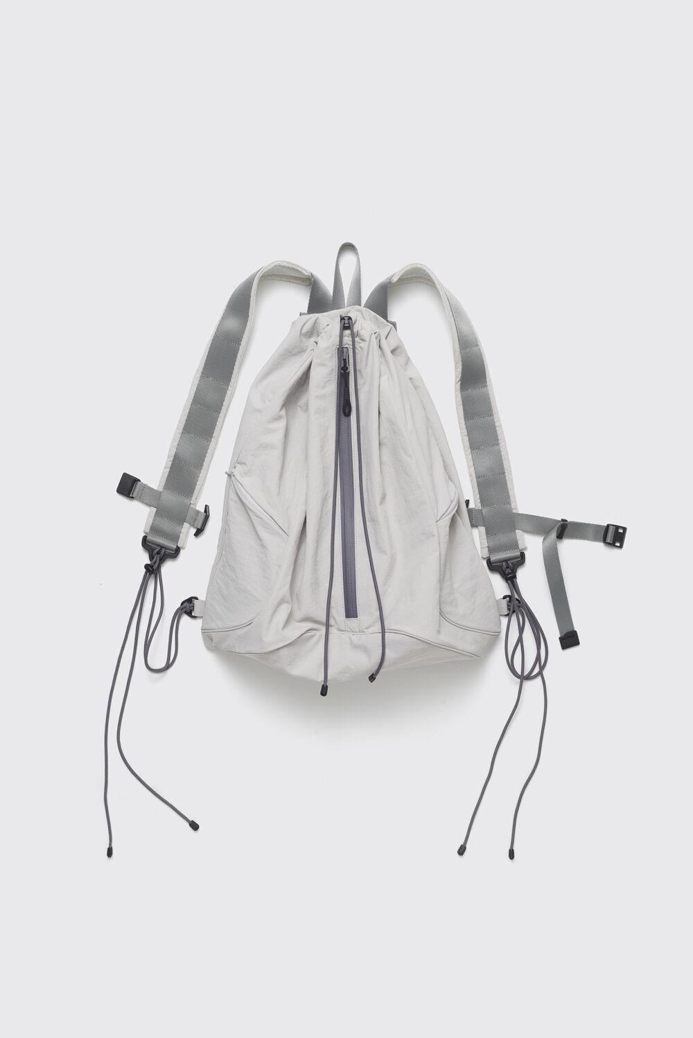 String Backpack Nylon Light Grey