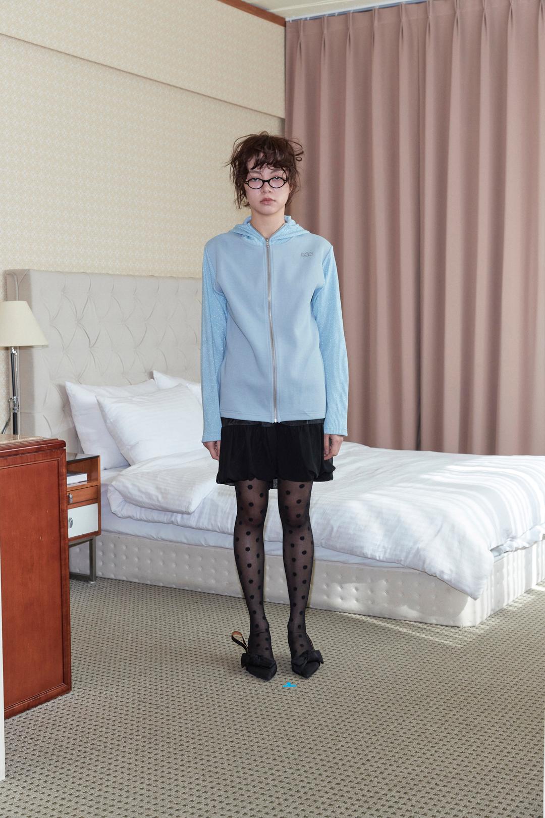 033 balaclava knit zip up_blue (3월 7일 순차발송)