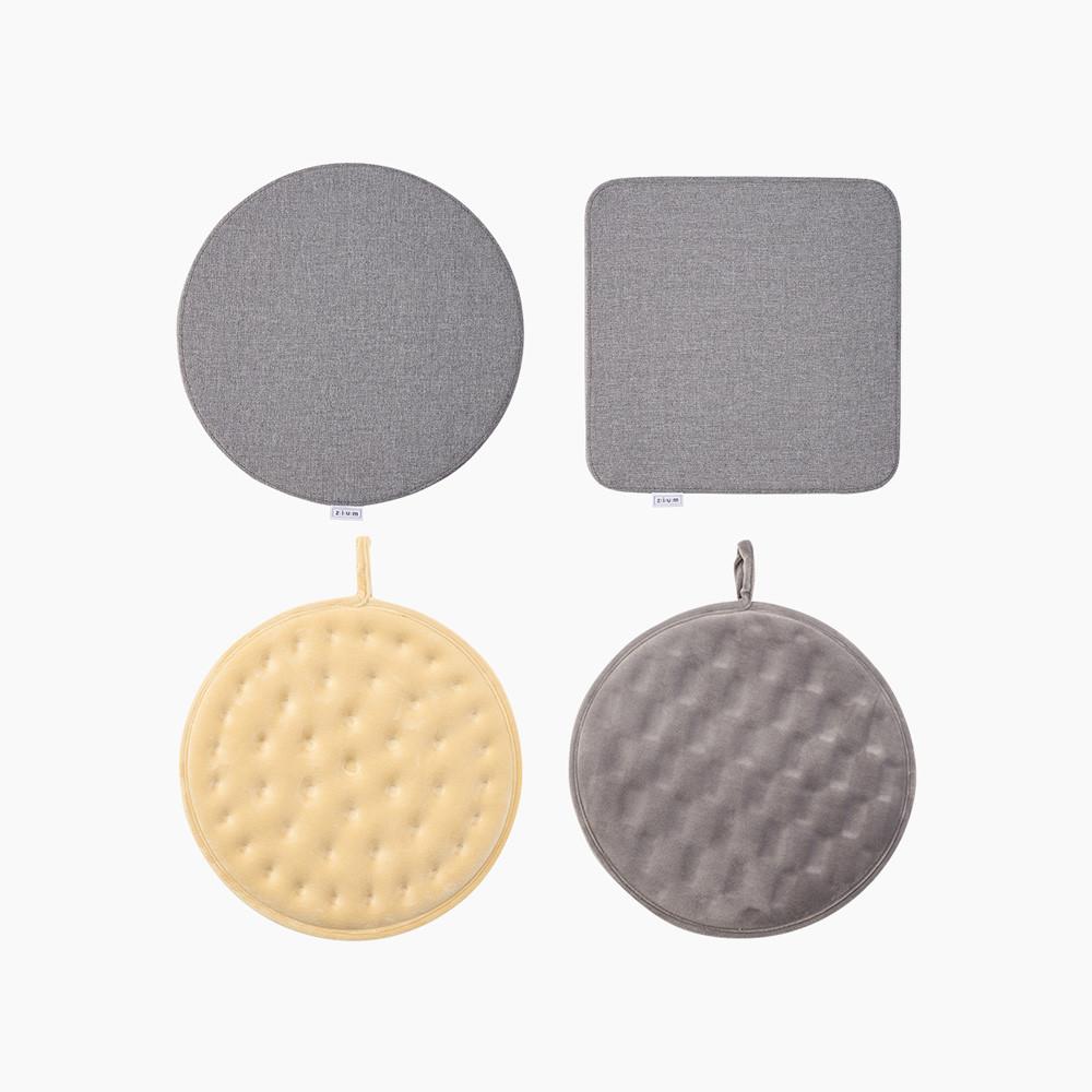 [생활지음] 원형 방석 보름달 레드 SSFM01