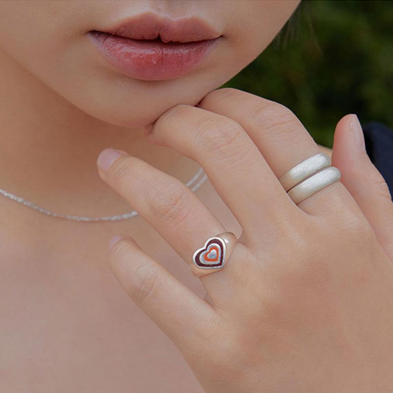 glitter round ring