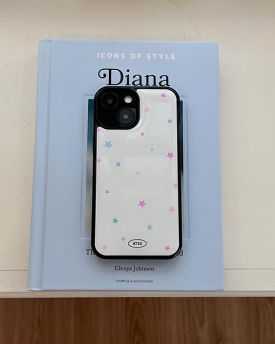 파스텔 별 에폭시 범퍼케이스(화이트)