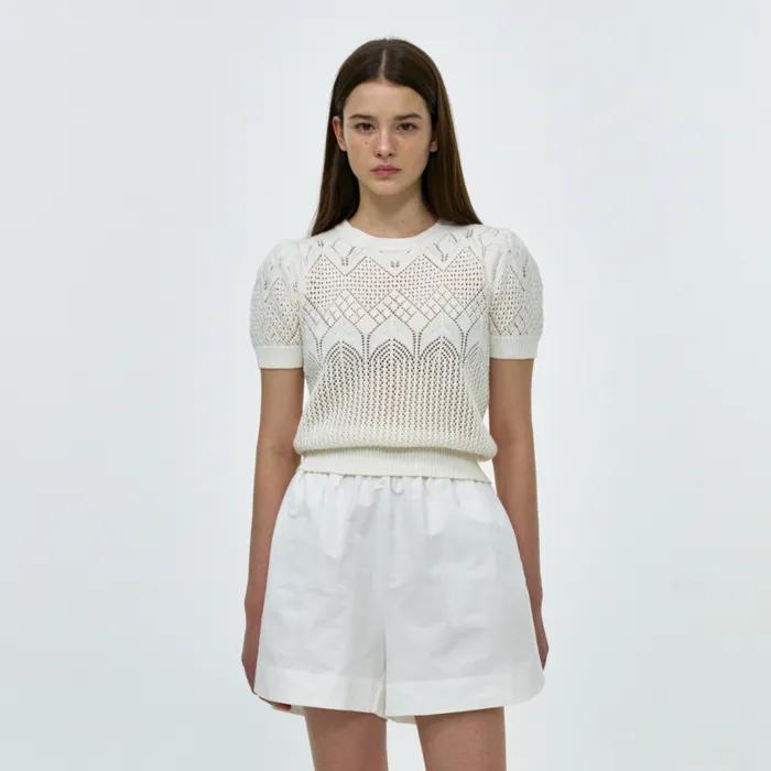 PVIL Arch Knit Top(Cream)