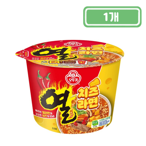 오뚜기 열 치즈라면 큰컵 100g