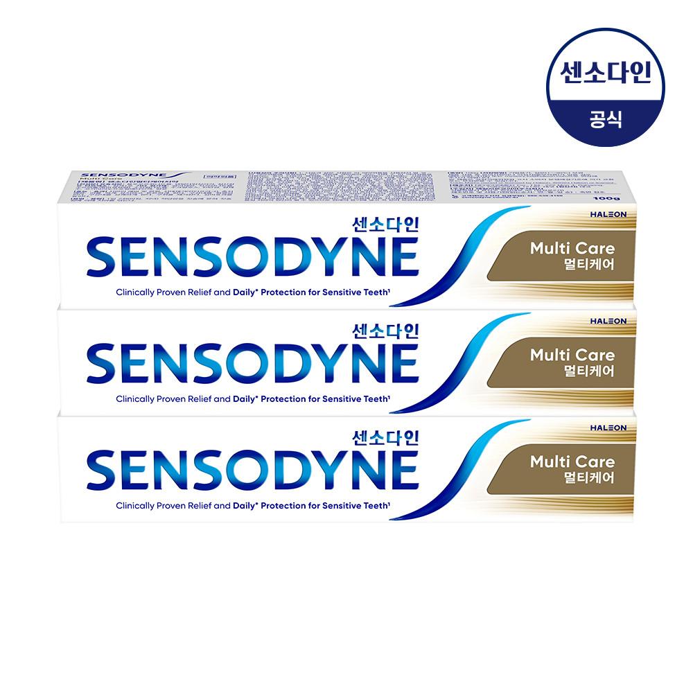 센소다인 멀티케어 민감성 치약 100g, 3개