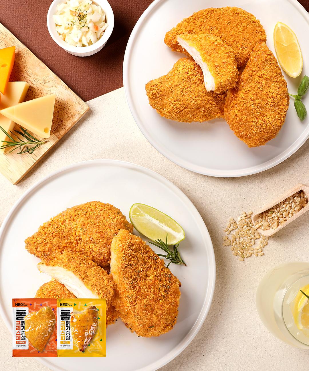 허닭 [MD PICK] [허닭] 크리스피 통 닭가슴살 90g 2종 10팩