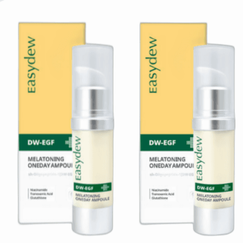 이지듀 기미앰플 DW-EGF 멜라토닝 원데이앰플 한가인픽 대웅제약 미백앰플, 15ml, 2개 - 에센스/세럼/앰플 | 쿠팡