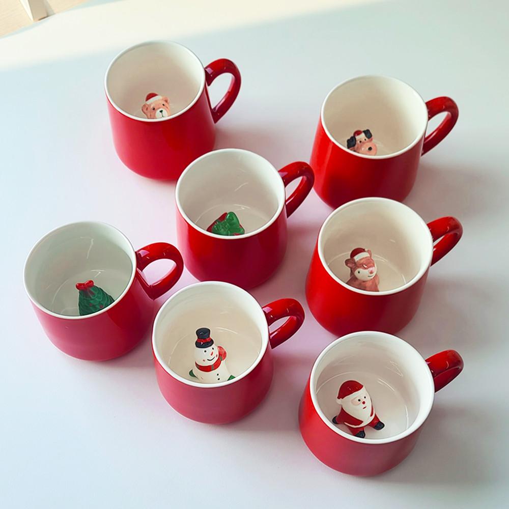 [테이스티드] 빼꼼 겨울 머그 귀여운 머그컵 홈카페 윈터 인테리어