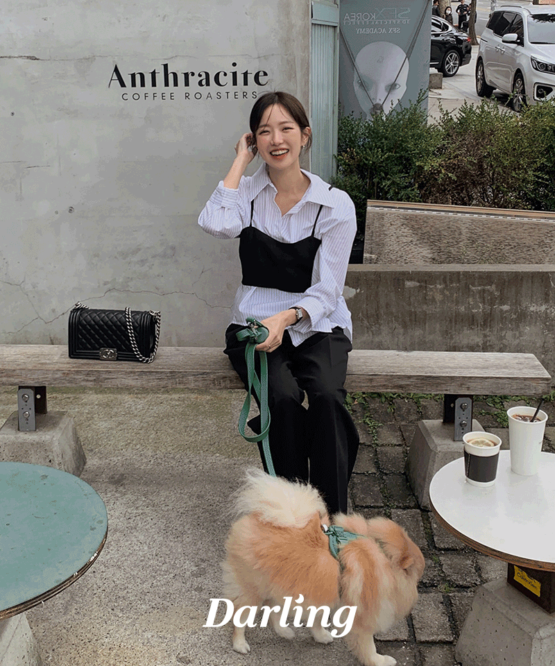 달트 [MADE]투웨이 스트라이프 셔츠 (데이트룩, 데일리룩, 레이어드룩, 언발셔츠, 봄, 봄셔츠, 스트라이프셔츠, 레이어드셔츠, 기본셔츠, 화이트셔츠, 투웨이, 투웨이셔츠)