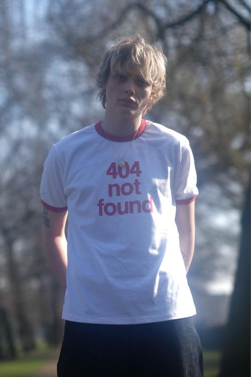 404 Not Found Ringer T-Shirt White