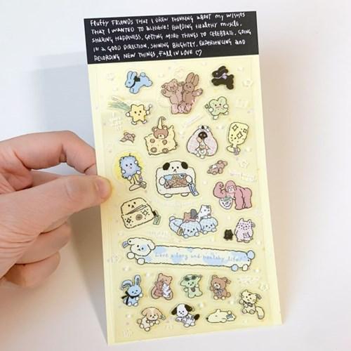 [윝판타] FLUFFY FRIENDS ! sticker