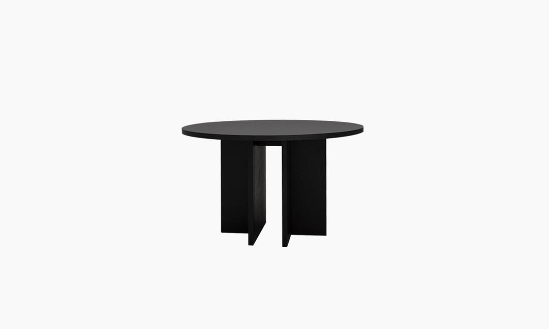COLUMN CIRCLE TABLE BLACK