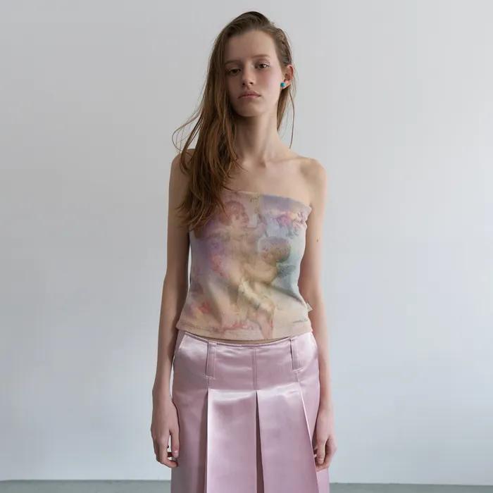 ANGEL TERRY TUBE TOP_MIX PINK