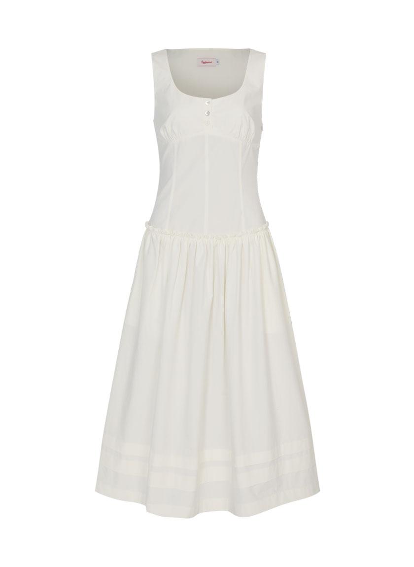 Villa Long Dress (Cream)