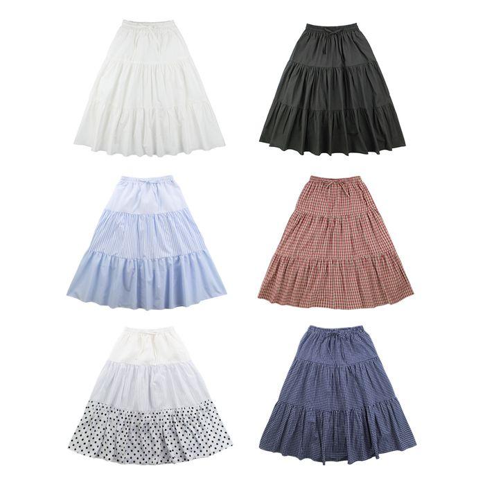 Butterfly shirring skirts(6color)