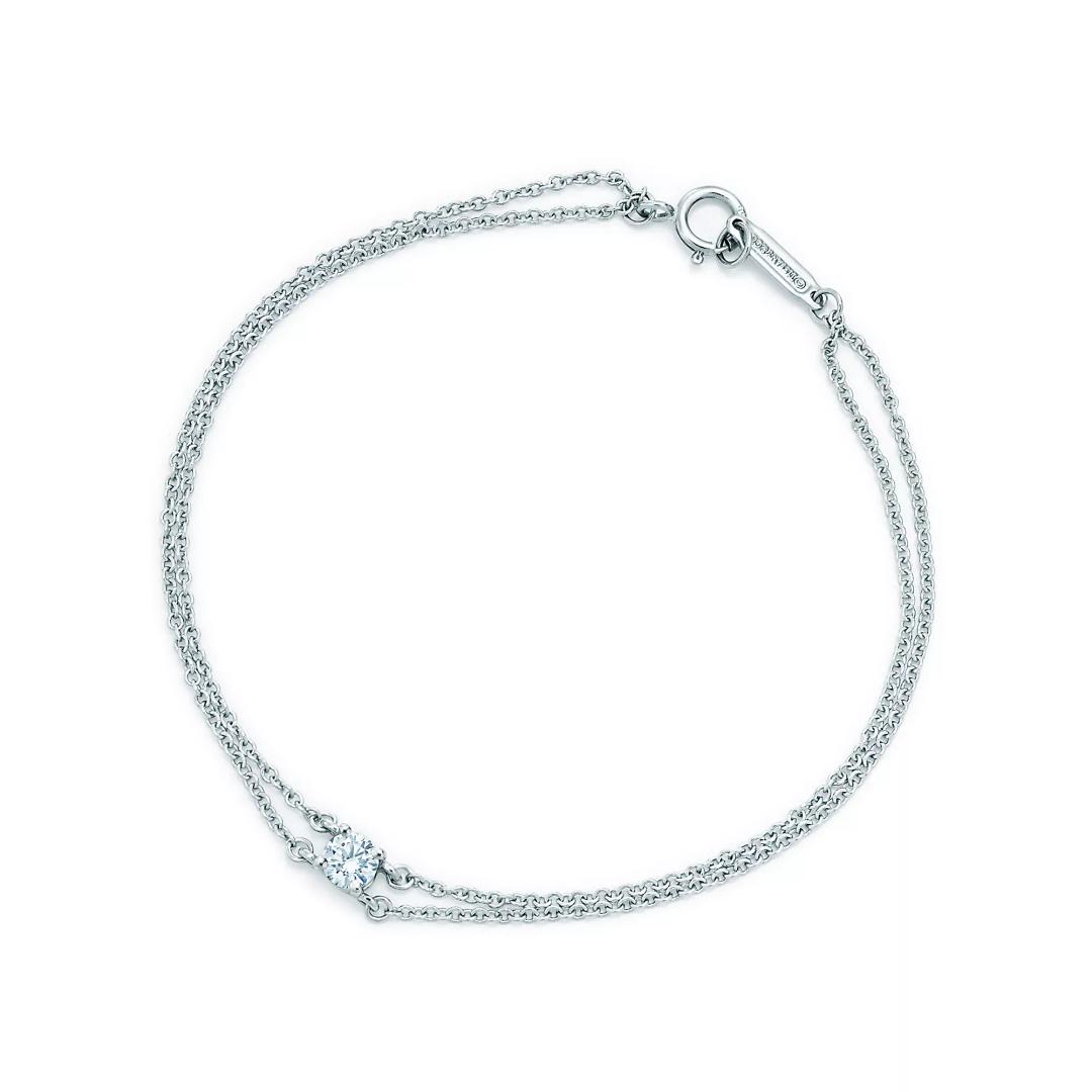 티파니 솔리테어 다이아몬드 브레이슬릿 플래티늄 | Tiffany & Co.