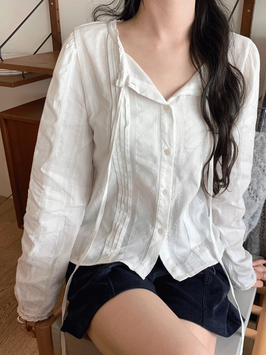 DD. Odette Pintuck Blouse