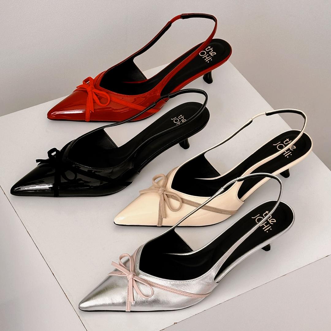 Pin Cross Ribbon Slingback_4 Colors