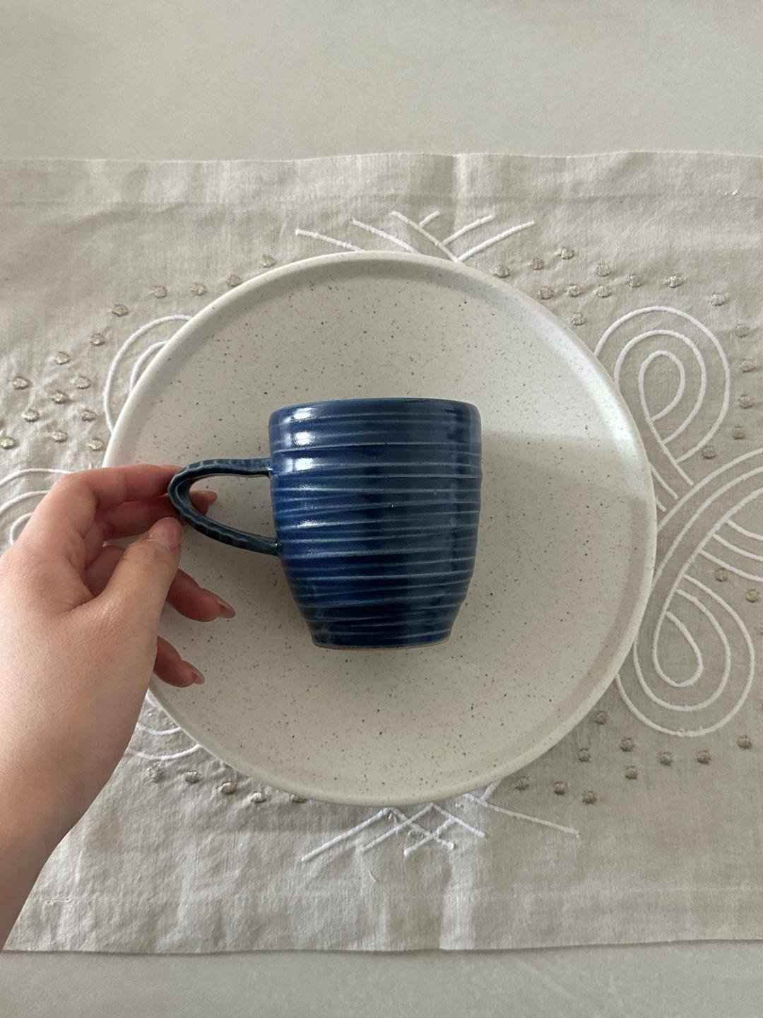 pearl mug - blue