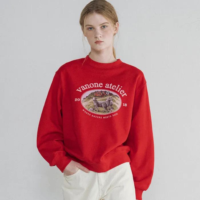 [29CM 단독] A3551 Nature heritage 스웨트 셔츠_Red