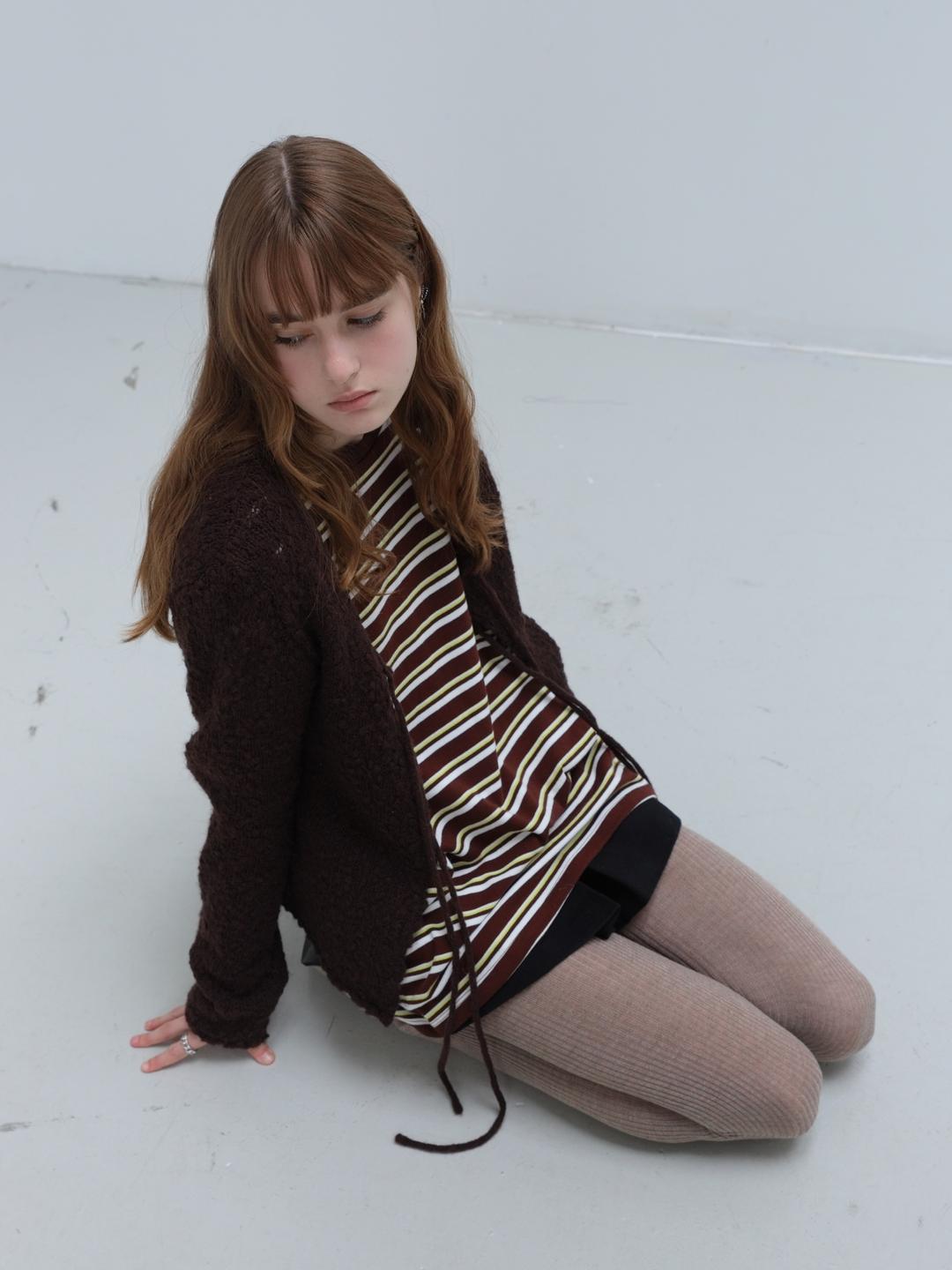 WOOL BLEND STRING CARDIGAN