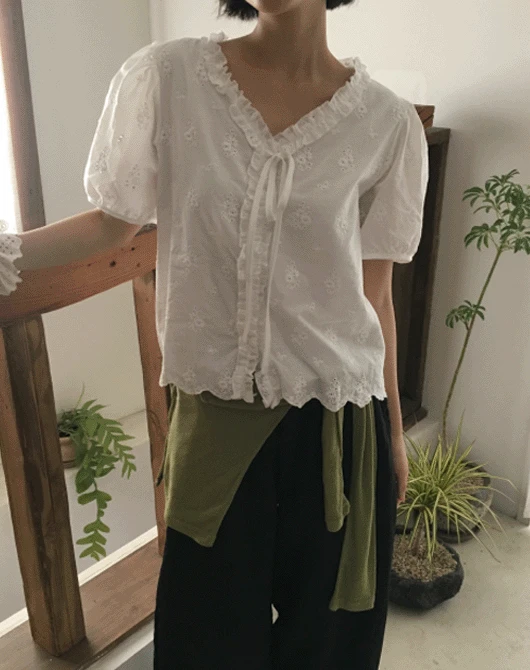 추천! 벨라 펀칭 레이스 bl (ivory)