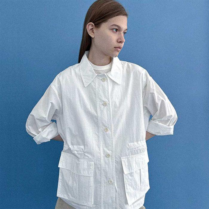 [25 SUMMER][SALT Label] BELLA SHIRT JACKET_WHITE