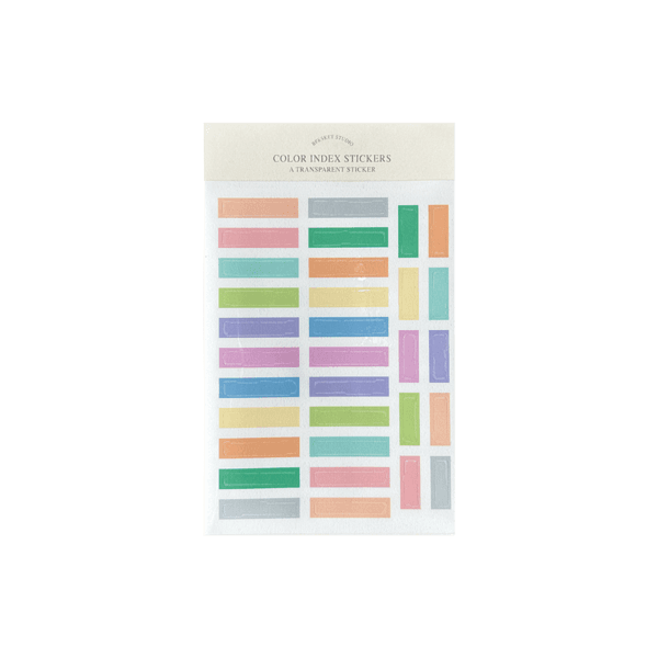 A transparent sticker - Color Index