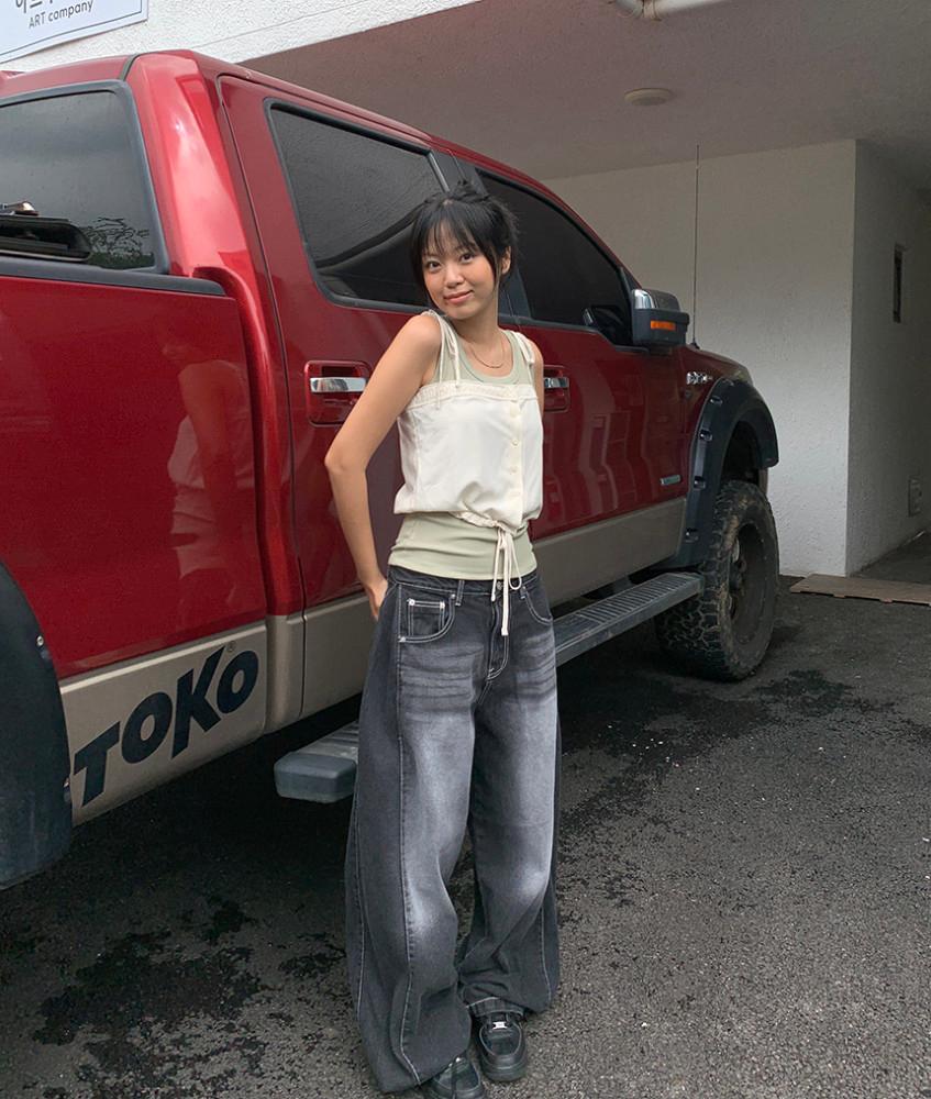 스냅 맥시 데님 PT