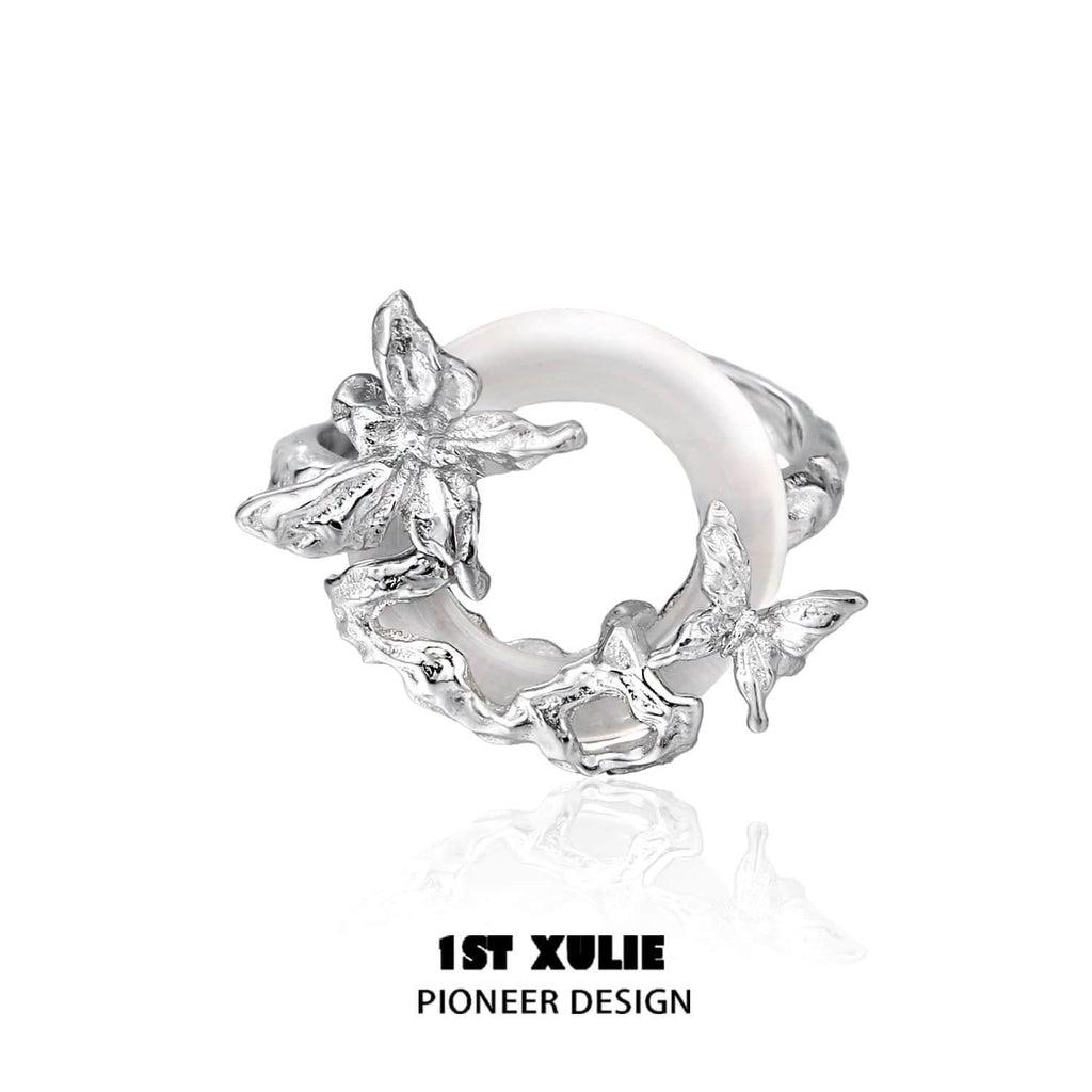 Whiterfly S925 Sterling Silver White Onyx Ring™