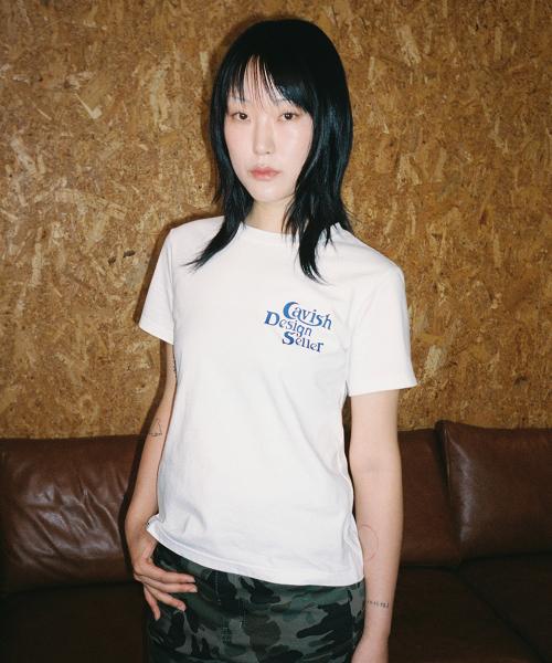 W TWINKLE SELLER LOGO SS TEE WHITE(CV2EMFT517A)