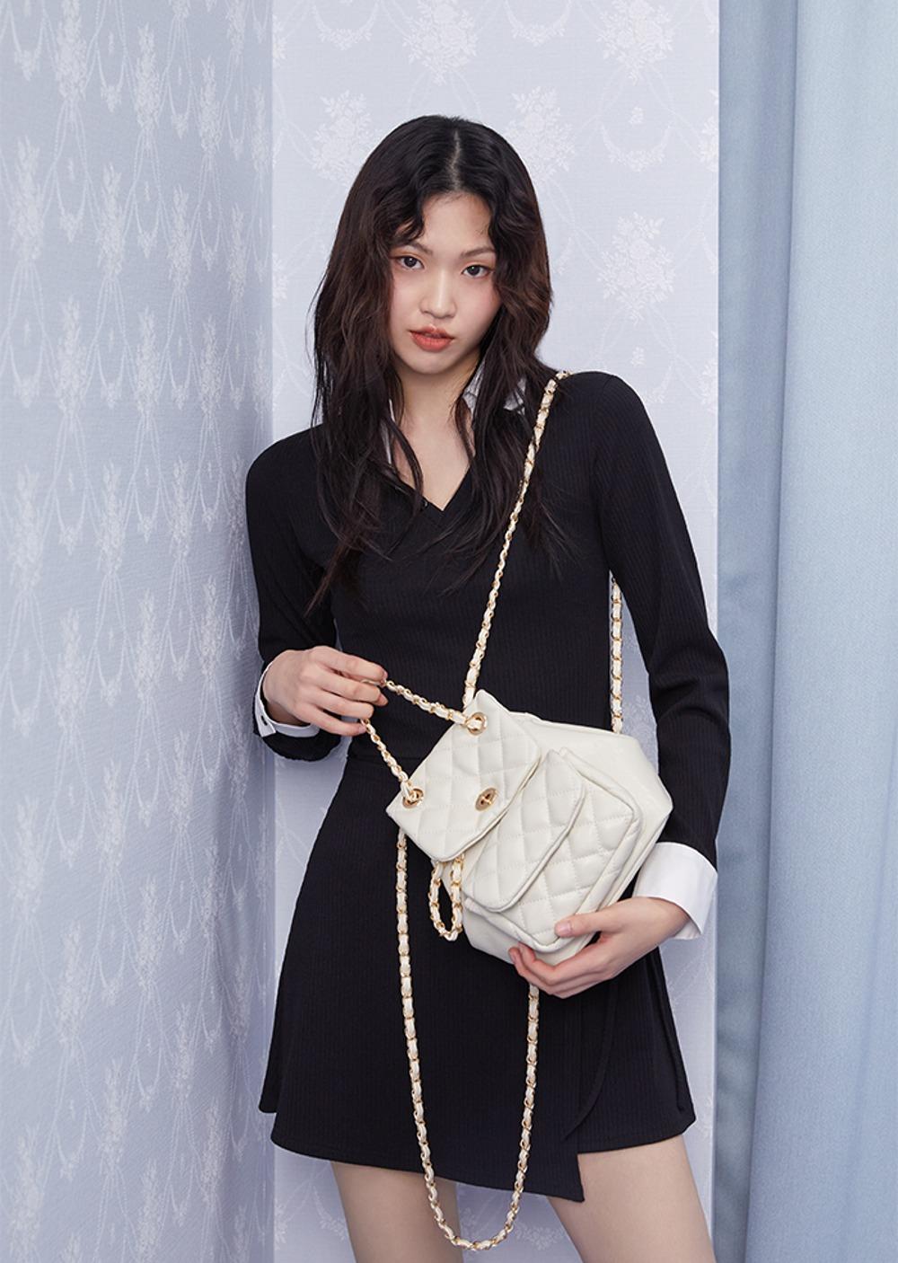 ANC CLASSIC QUILTING BACKPACK_IVORY