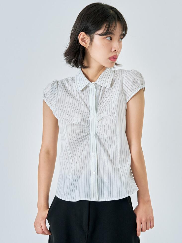 Cap Sleeve Shirt White