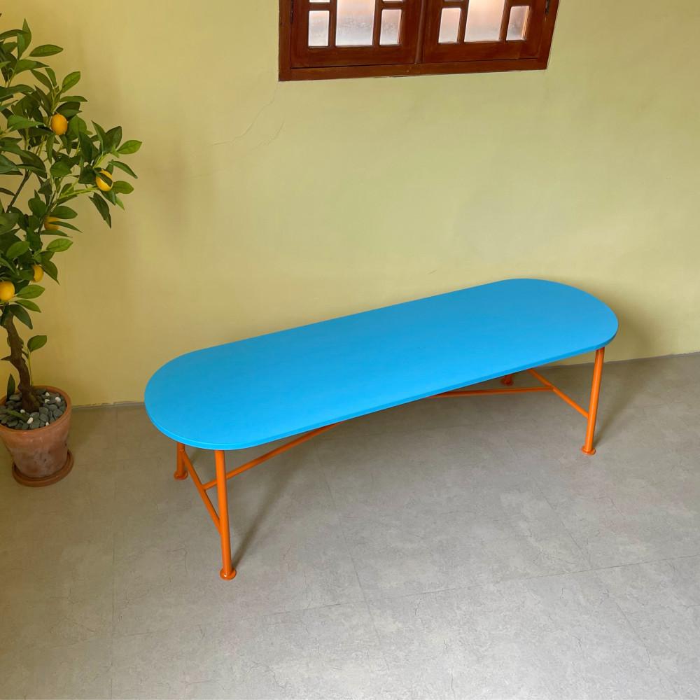 텐더 인테리어 벤치 레트로 감성 카페 긴의자 벤치테이블